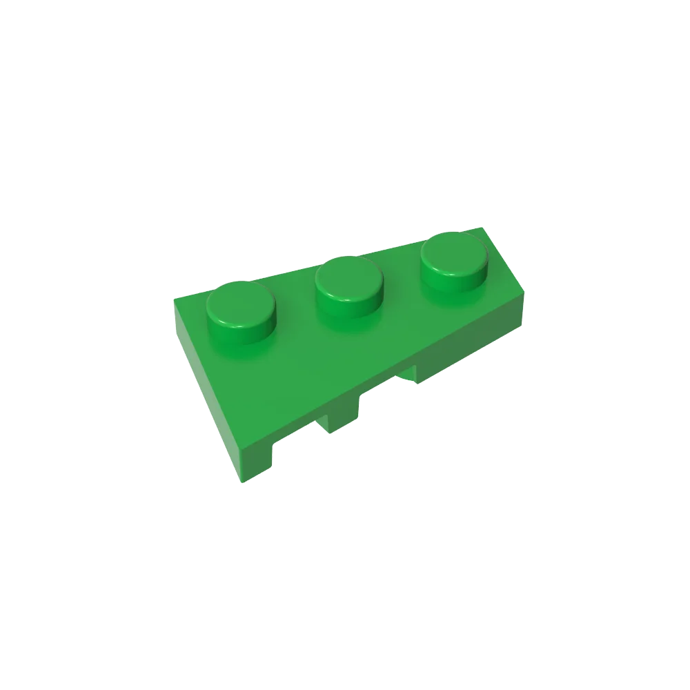 Gobricks GDS-547 Wedge Plate 3 x 2 Right | Compatible Building Block for DIY Creations