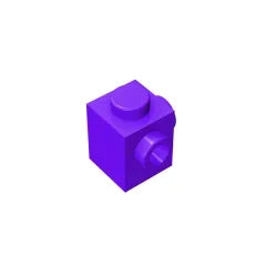 Gobricks GDS-1046 Modified Brick 1 x 1 with Studs on 2 Sides | Building Block for DIY