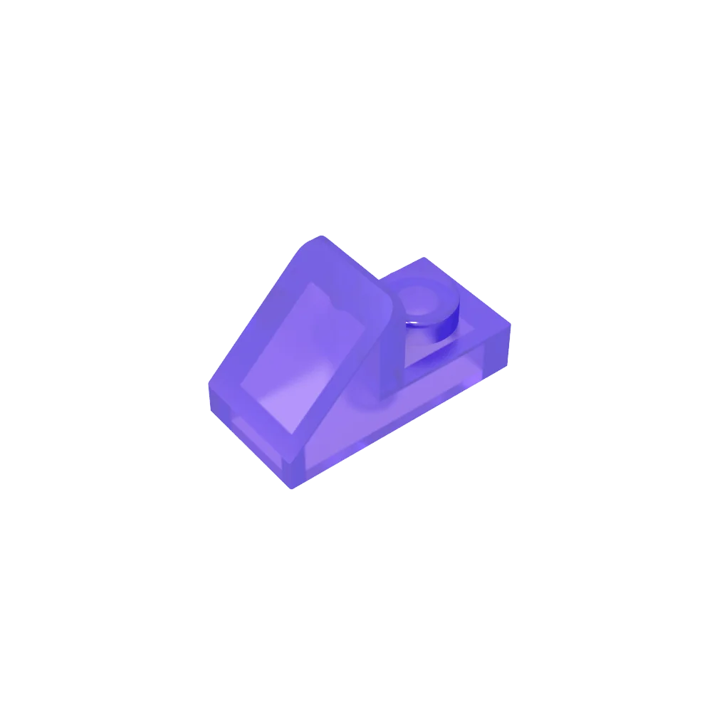 Gobricks GDS-832 Slope 45 2x1 with 2/3 Cutout | Compatible Building Block for DIY