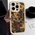 Luxury Fashion East Dragon Soft Phone Case for Samsung Galaxy S24 Ultra S23FE S22 S21 Plus A54 A55 A53 A15 A35 A14 A34 A32 Cover