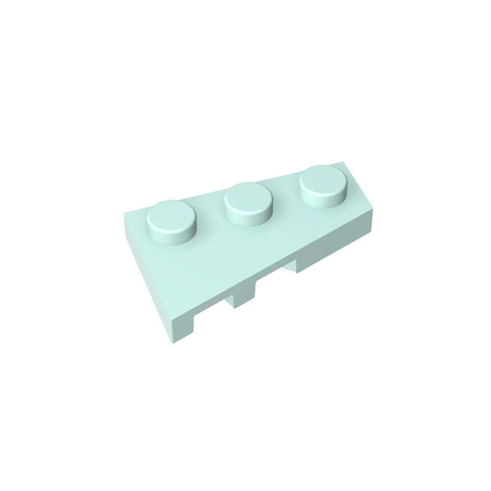 Gobricks GDS-547 Wedge Plate 3 x 2 Right | Compatible Building Block for DIY Creations