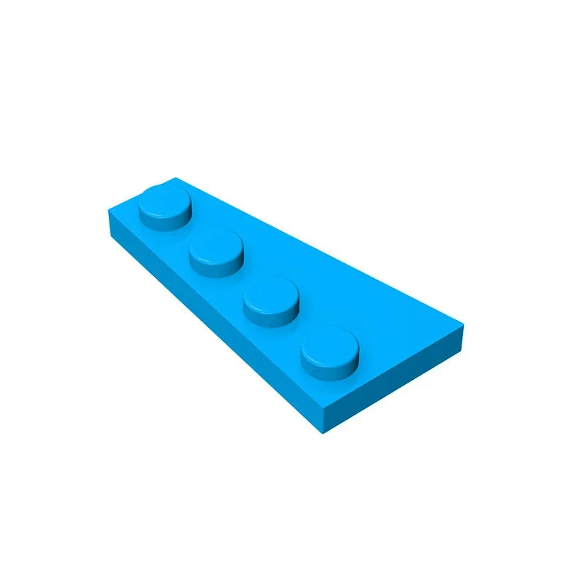 Gobricks GDS-549 Wedge Plate 4 x 2 Right | Building Block for Compatible DIY Sets