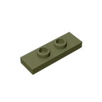 Gobricks GDS-1504 Plate, Modified 1 x 3 with 2 Studs (Double Jumper) | Compatible Building Block Piece