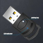 Wireless Bluetooth 5.0 Audio Adapter for PS5 PS4 PC | Low Latency Game Headset Transmitter