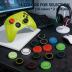 28 Pack Silicone Anti-Slip Thumb Grips for PS5 PS4 Controller | Multicolor Joystick Caps