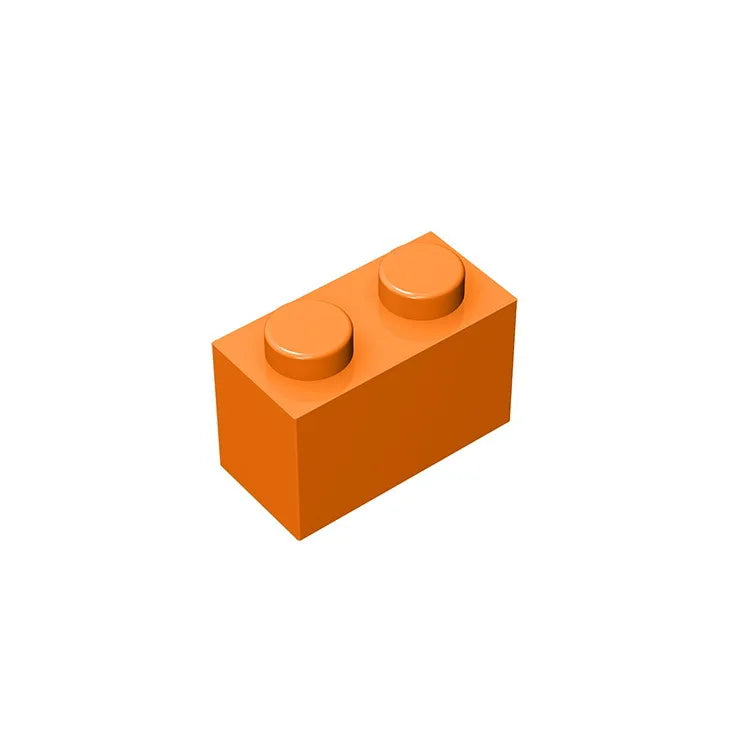 Educational Assemblage Gobricks Brick 1 x 2 without Bottom Tube | Compatible with Lego 3004 3065 35743
