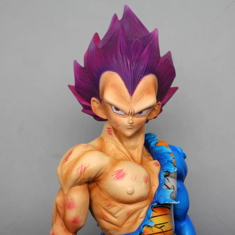 Ultra Ego Vegeta Anime Figure, Dragon Ball Z Gods of Destruction Action Figurines Statue 31 CM