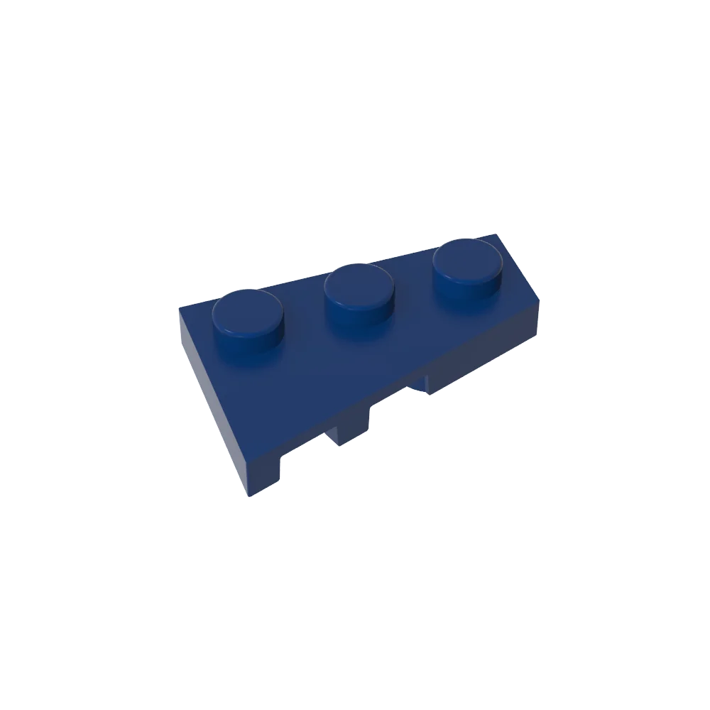 Gobricks GDS-547 Wedge Plate 3 x 2 Right | Compatible Building Block for DIY Creations