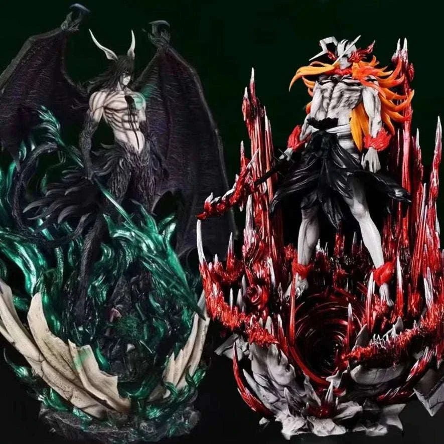 Kurosaki Ichigo and Ulquiorra Cifer Anime Figures, Bleach Espada Vasto Lorde Hallow Figurines