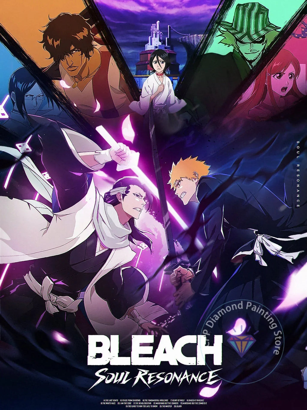 Anime Bleach Diamond Painting Kit 5D DIY Diamond Embroidery Handmade Art Children's Exquisite Gift Crafts Home Decoration