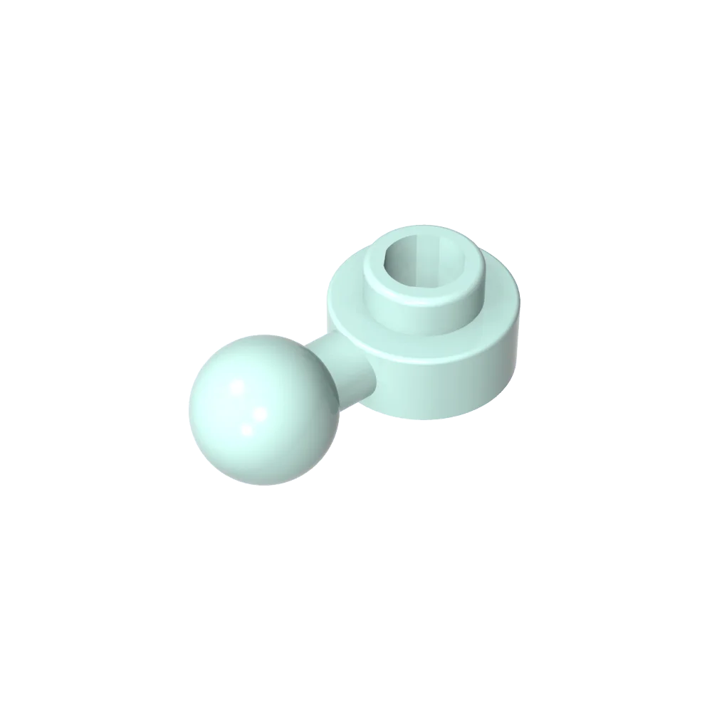 Gobricks GDS-1500 Hinged Plate 1x1 with Ball Head | Compatible Building Brick