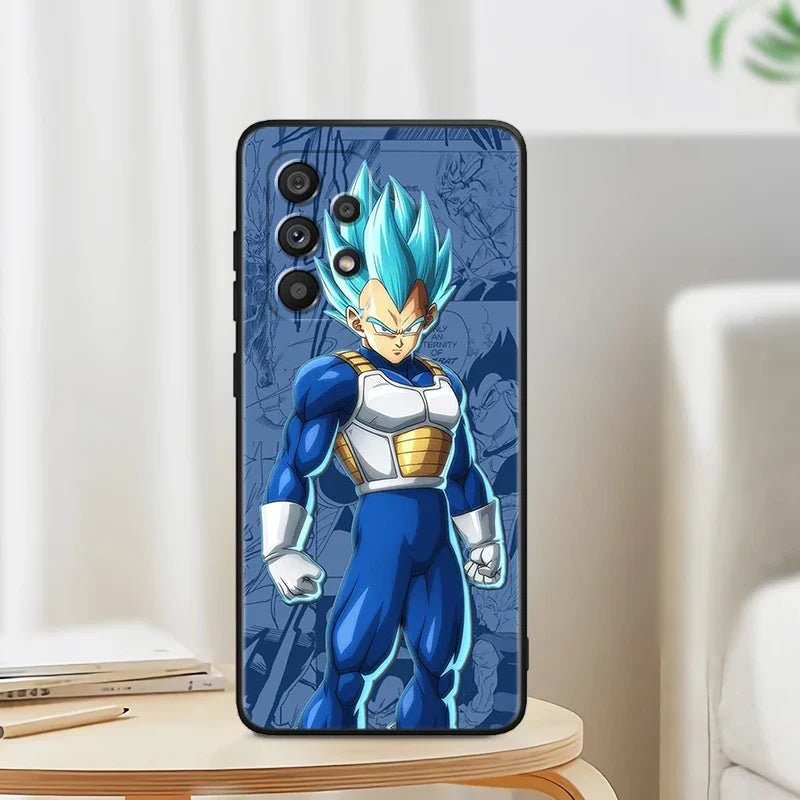 Anime Goku phone cases for Samsung A53 A52 A33 A32 A51 A71 A21S A13 A73 A50 A22 A23 A03 A72 A54 A12 5G Black Phone Case