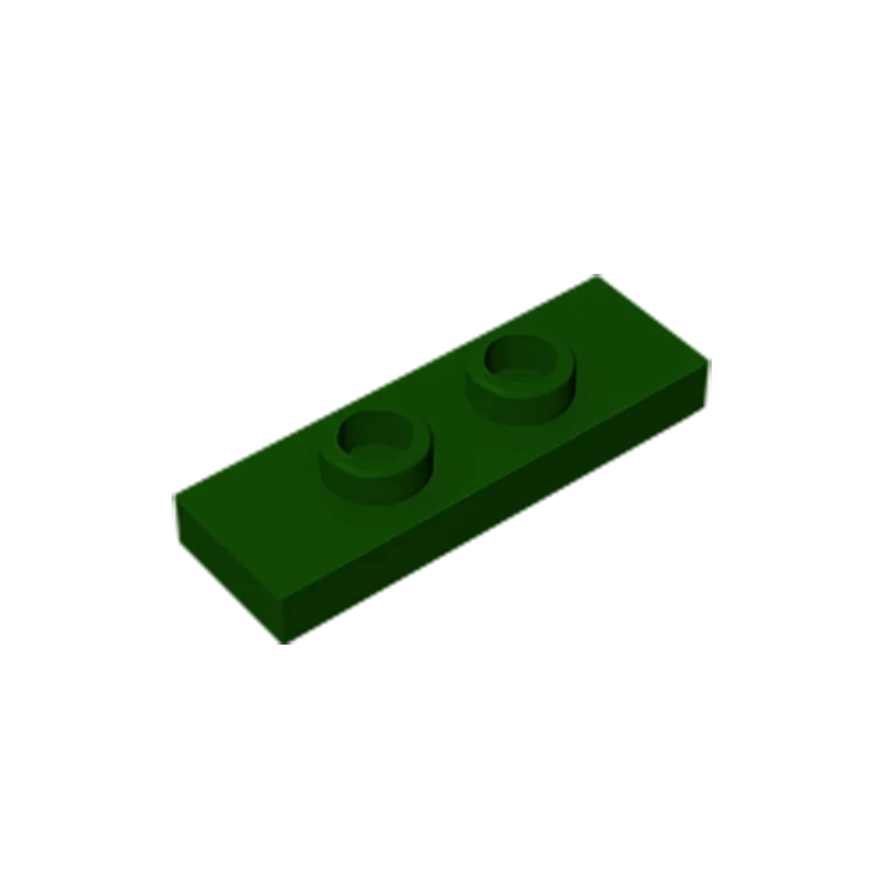 Gobricks GDS-1504 Plate, Modified 1 x 3 with 2 Studs (Double Jumper) | Compatible Building Block Piece