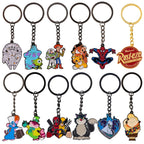 Vintage Motorcycle Keychain | Cartoon Metal Keyring for Backpack