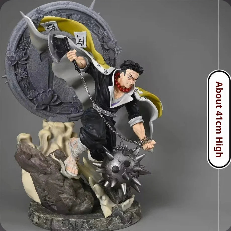 Himejima Gyomei Anime Figure, Demon Slayer Action Figurines PVC Large Statue 41 CM