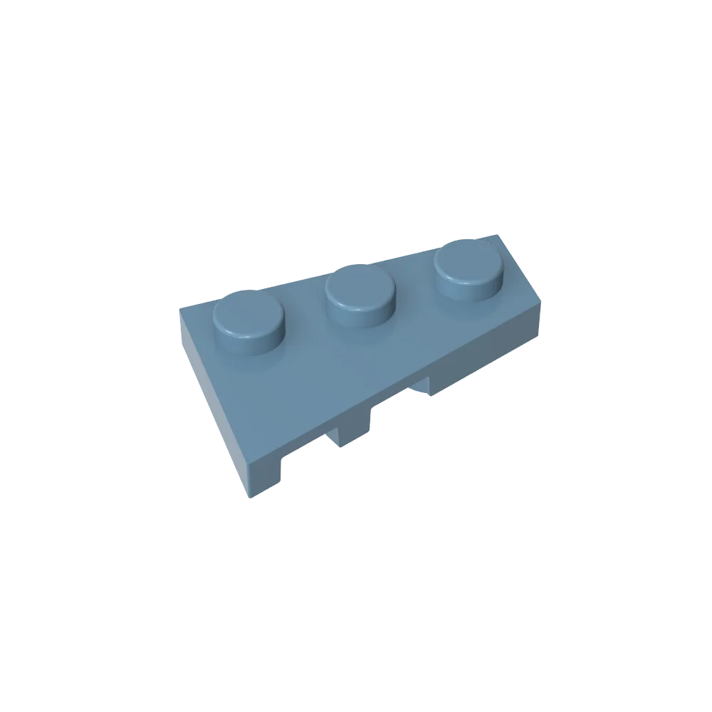 Gobricks GDS-547 Wedge Plate 3 x 2 Right | Compatible Building Block for DIY Creations