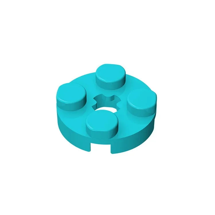 Gobricks GDS-609 PLATE 2X2 ROUND | Compatible Building Blocks for DIY Educational Models