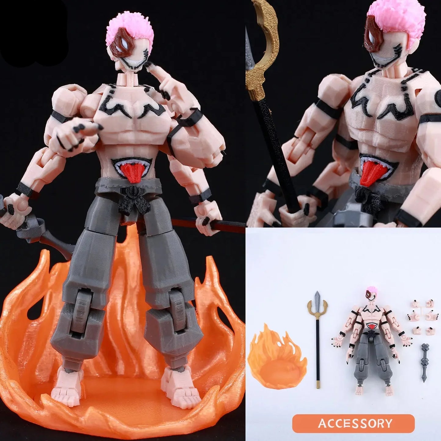 Jujutsu Kaisen 3D Printed Anime Figurine, Gojo Satoru Toji Yuji Sukuna Mahoraga Yuta
