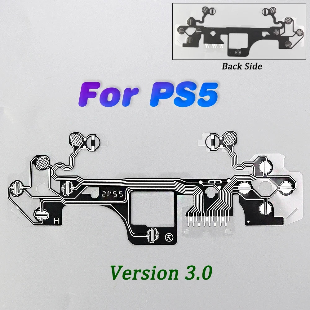 1Pc Button Ribbon Circuit Board for PS3 PS4 Pro PS5 Controller | Conductive Film Keypad Flex Cable Replacement