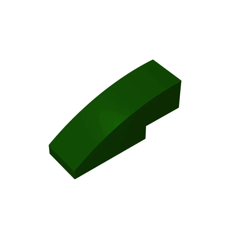 Gobricks GDS-657 Slope, Curved 3 x 1 | Compatible Building Block for Creative Construction