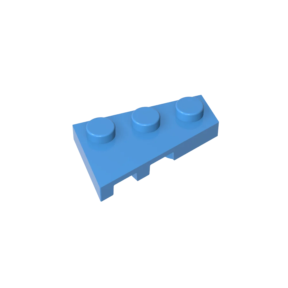 Gobricks GDS-547 Wedge Plate 3 x 2 Right | Compatible Building Block for DIY Creations