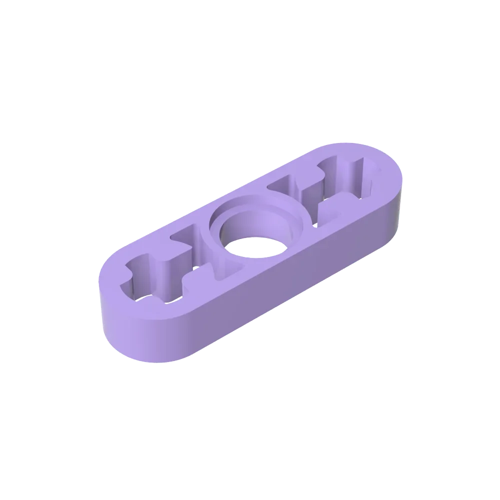 Gobricks GDS-689 Technical Liftarm Thin 1 x 3 | Building Block with Axle Holes Compatible with Lego 6632
