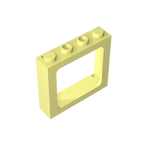 Gobricks Window 1 x 4 x 3 Train with Shutter Holes and Solid Studs on Ends | Compatible Building Block