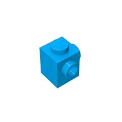 Gobricks GDS-1046 Modified Brick 1 x 1 with Studs on 2 Sides | Building Block for DIY