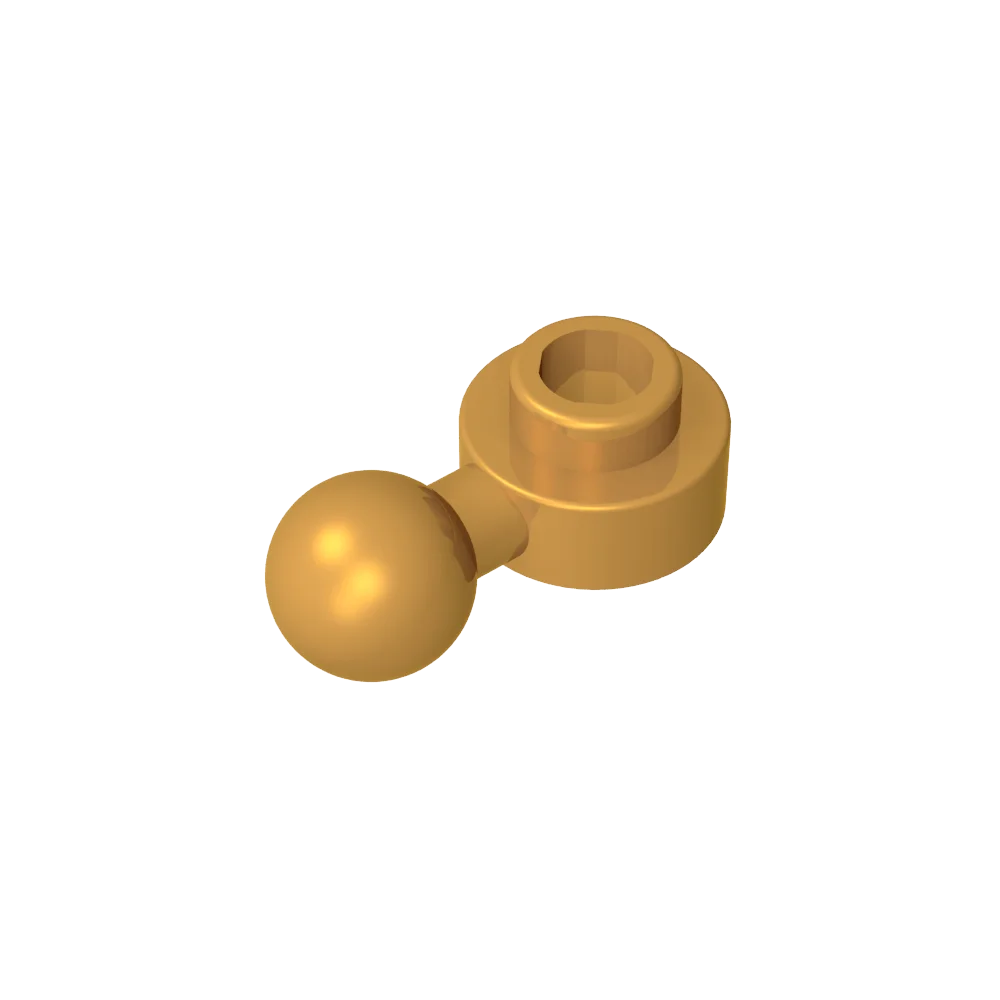 Gobricks GDS-1500 Hinged Plate 1x1 with Ball Head | Compatible Building Brick