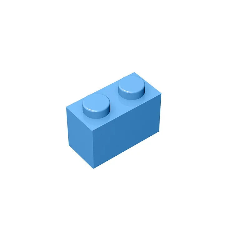 Educational Assemblage Gobricks Brick 1 x 2 without Bottom Tube | Compatible with Lego 3004 3065 35743