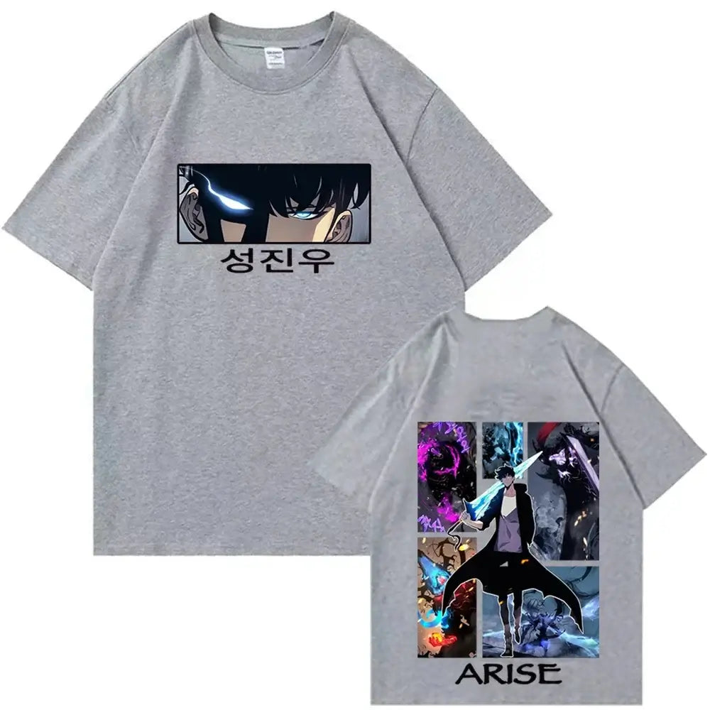 Solo Leveling T-Shirts 2025 Hot Anime Harajuku Tee