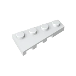 Gobricks GDS-549 Wedge Plate 4 x 2 Right | Building Block for Compatible DIY Sets