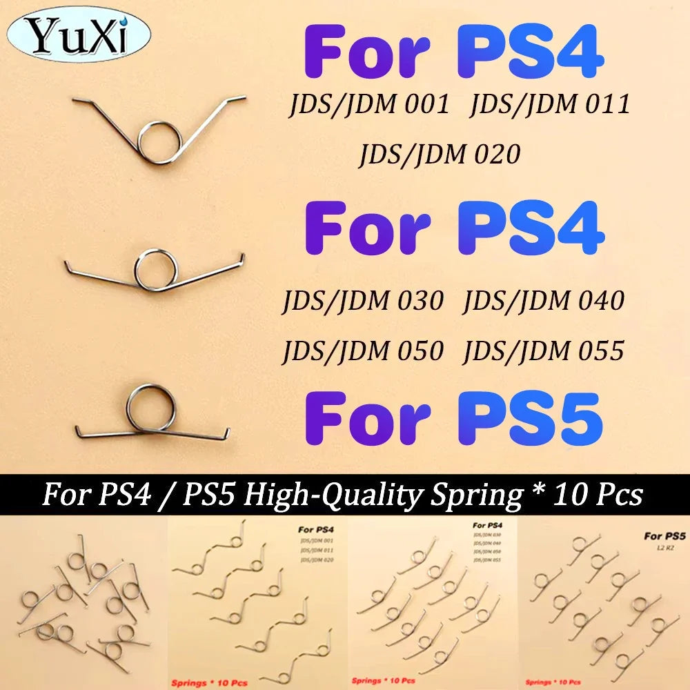 10Pcs PS4 PS5 Trigger Button Springs Set | Controller Repair Kit