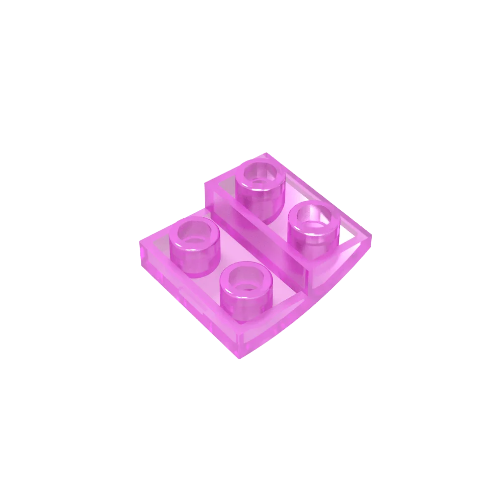 Gobricks GDS-1270 Slope, Curved 2 x 2 Inverted | Compatible with Lego 32803 Building Block