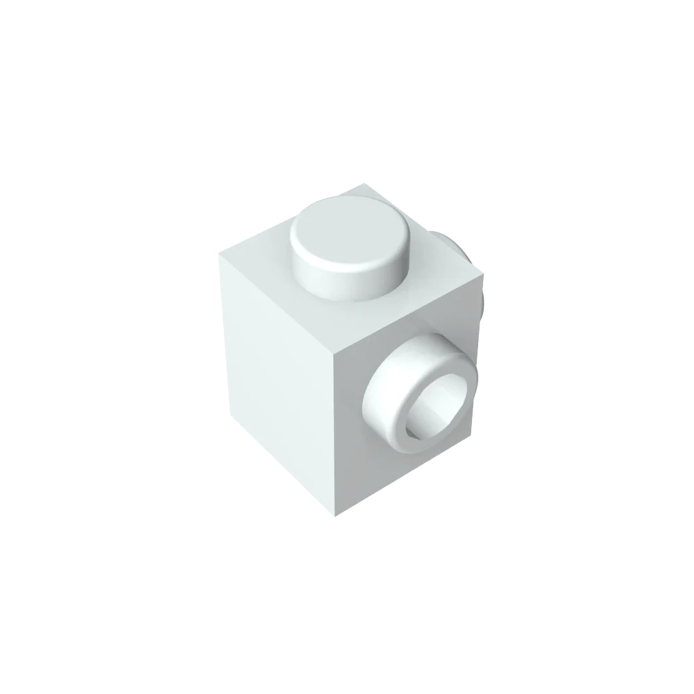 Gobricks GDS-1046 Modified Brick 1 x 1 with Studs on 2 Sides | Building Block for DIY