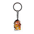 Vintage Motorcycle Keychain | Cartoon Metal Keyring for Backpack