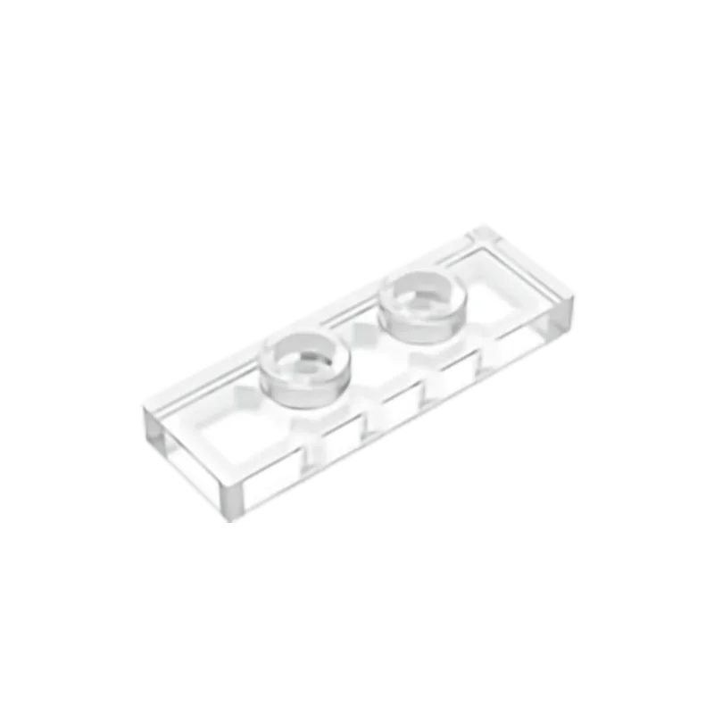Gobricks GDS-1504 Plate, Modified 1 x 3 with 2 Studs (Double Jumper) | Compatible Building Block Piece