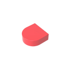 Gobricks Tile Round 1 x 1 Half Circle Extended | Compatible Brick Building Block