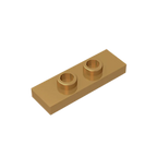 Gobricks GDS-1504 Plate, Modified 1 x 3 with 2 Studs (Double Jumper) | Compatible Building Block Piece
