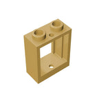 Gobricks GDS-783 Frame 1x2x2 Window | Compatible Building Block for DIY Projects