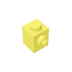 Gobricks GDS-635 BRICK 1X1 W. 1 KNOB | Single Side Bump Building Block Compatible with Lego 87087