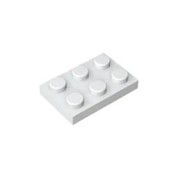 Gobricks GDS-510 Plate 2 x 3 | Compatible Building Block for DIY Projects