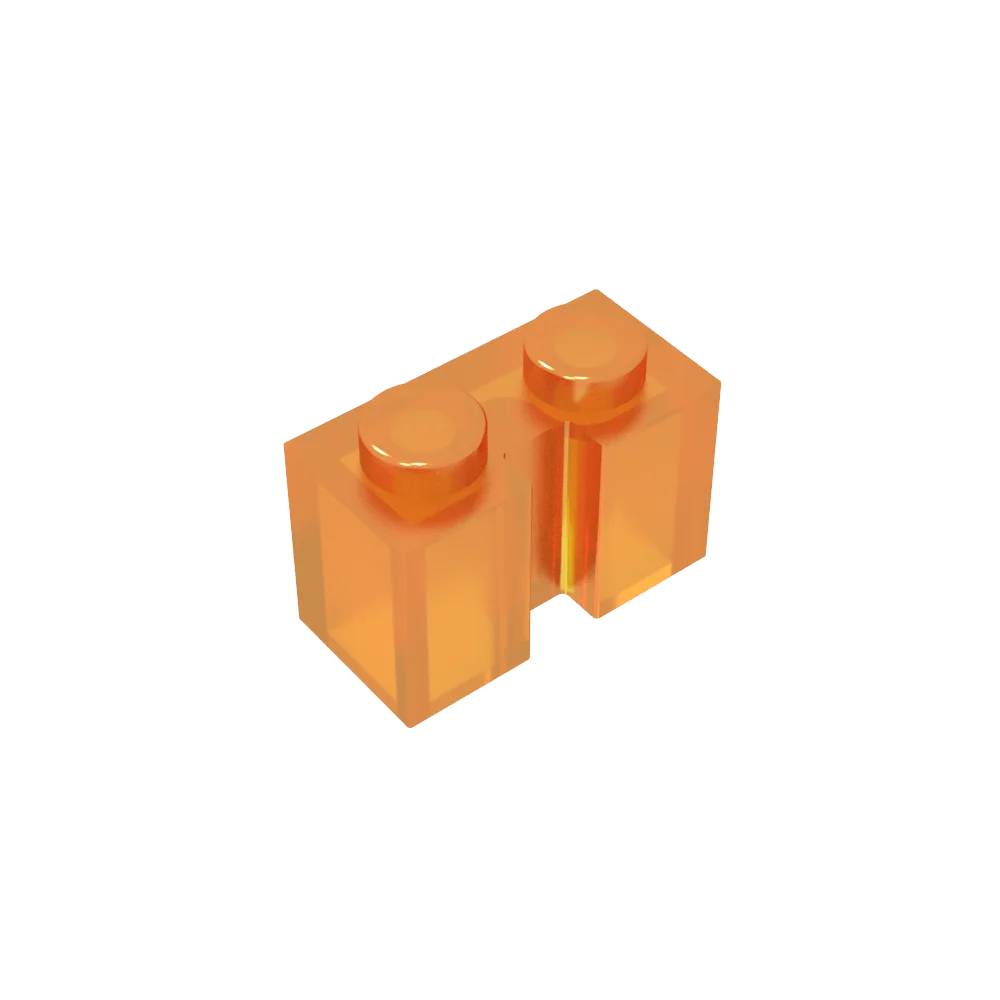 Gobricks GDS-798 Brick 1x2 with Groove | Compatible Building Block for DIY Sets