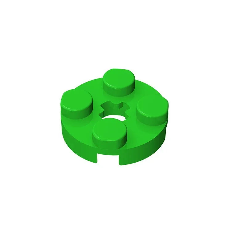 Gobricks GDS-609 PLATE 2X2 ROUND | Compatible Building Blocks for DIY Educational Models