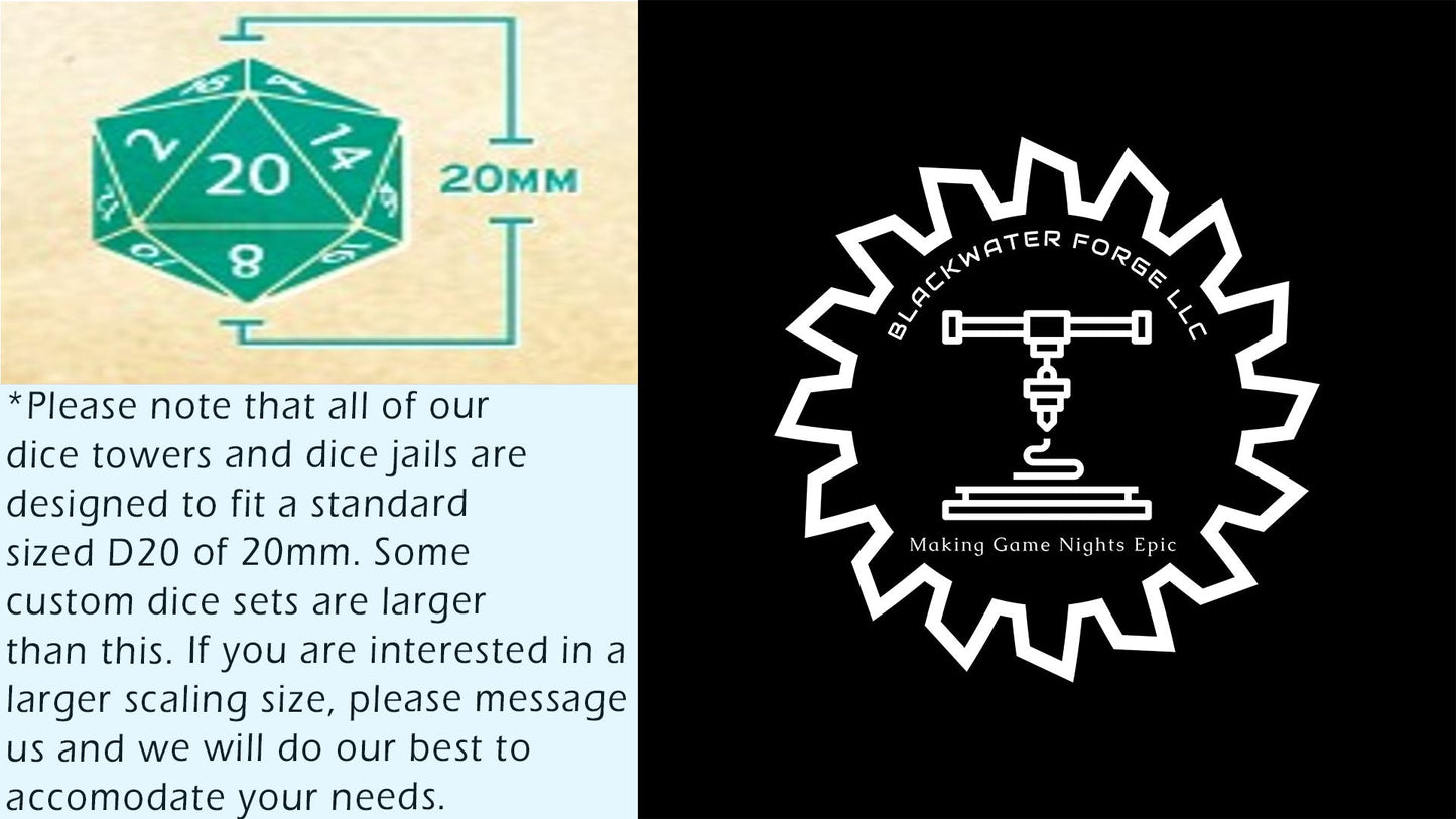 Wooden Crate 3D Printed Dice Box/Dice Jail/Dice Vault - Fate's End Collection -  Rustic Storage to organize your dice in style.