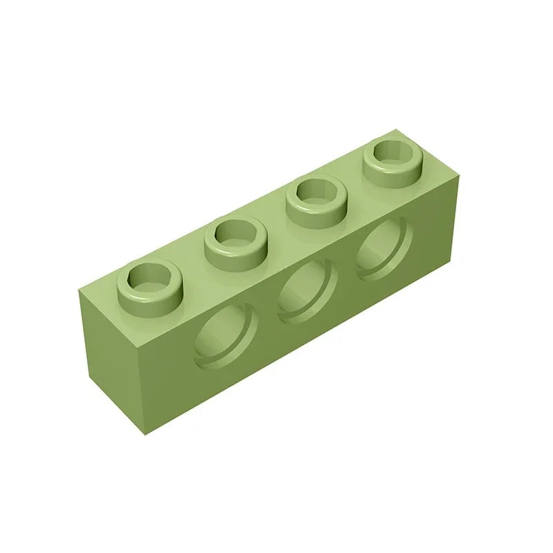 Gobricks GDS-625 Technical Brick 1x4 3-Hole | Compatible with Lego 3701