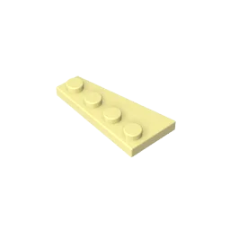 Gobricks GDS-549 Wedge Plate 4 x 2 Right | Building Block for Compatible DIY Sets