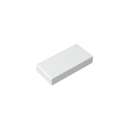 Gobricks GDS-566 Tile 1 x 2 with Groove | Compatible Building Block