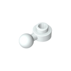 Gobricks GDS-1500 Hinged Plate 1x1 with Ball Head | Compatible Building Brick