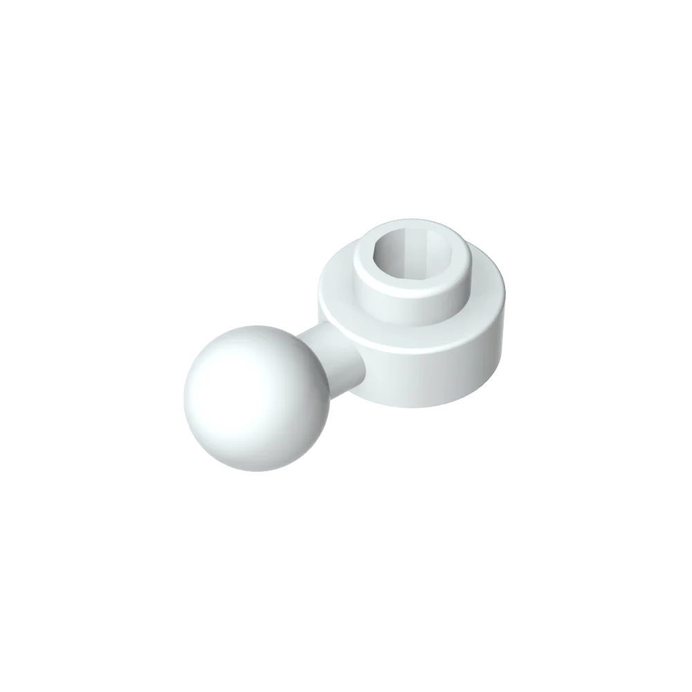 Gobricks GDS-1500 Hinged Plate 1x1 with Ball Head | Compatible Building Brick